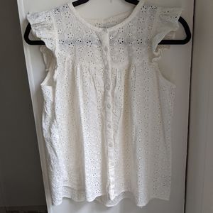 Madewell Eyelet Top Petite